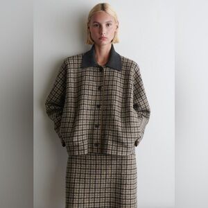 NWT Wool Check Jacket